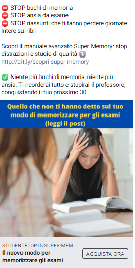 Variante copy basata sul confronto tra studio tradizionale e tecniche mirate